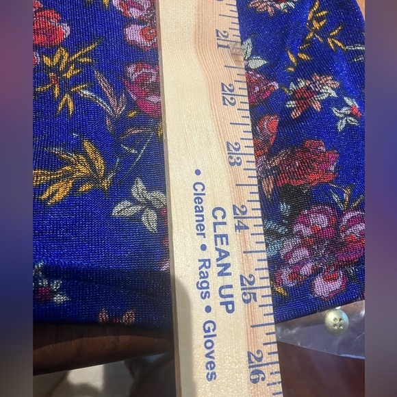 FREE People Womens Small Floral Blouse Top Ruffle Front Keyhole Back NWT - Picture 8 of 10